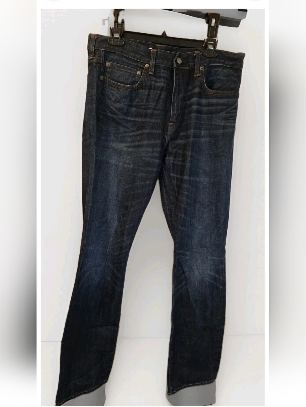 J.Crew 1040 Jeans Men’s 34x34  Kaihara Denim Japanese Fabric Dark Wash Euc